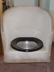 Commode toilet seat